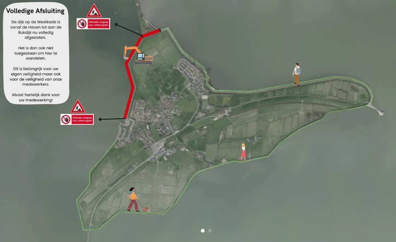 Oproep: blijf uit de afgesloten werkvakken 